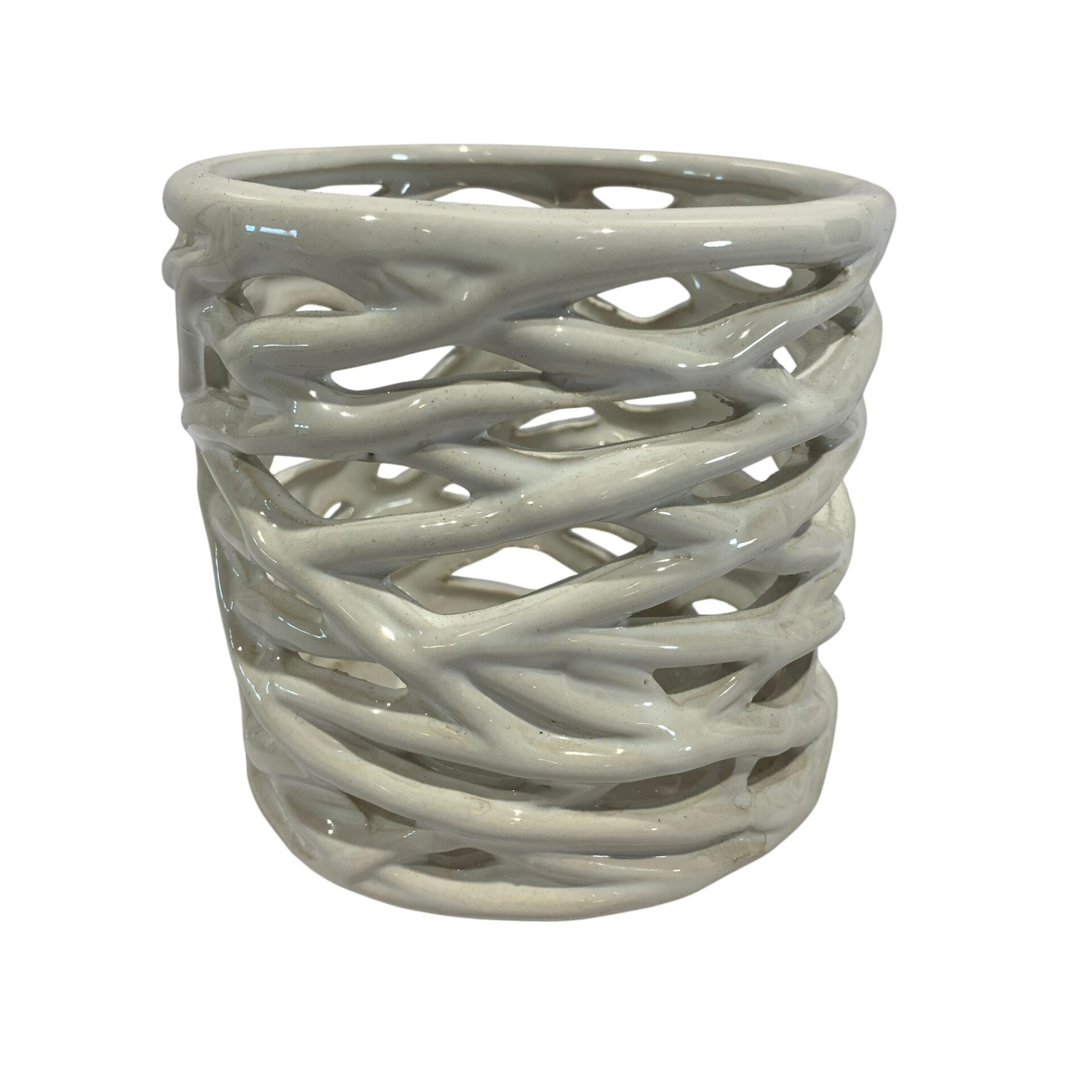 Kruka Vit 12cm Ytterfoder