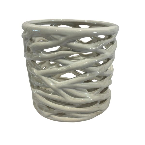 Kruka Vit 12cm Ytterfoder