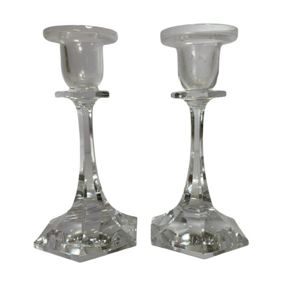 Glas Ljusstskar 2st Kronljus Vintage