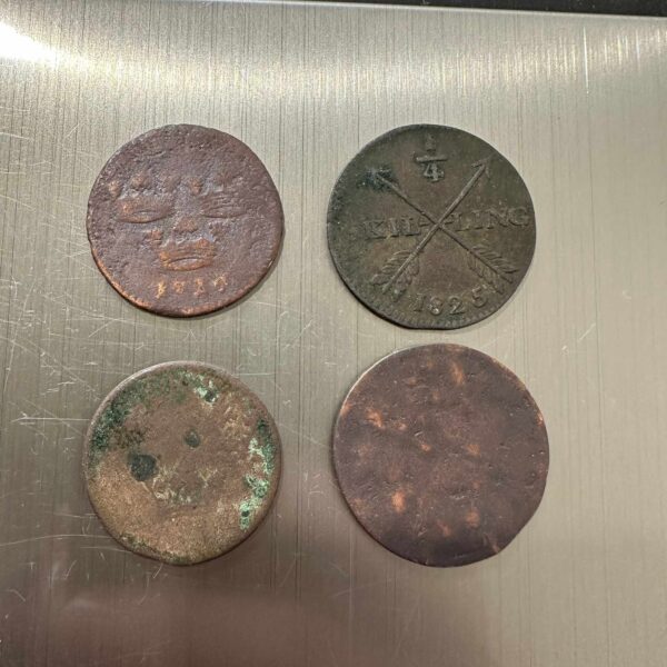 Äldre Antika Svenska mynt 1700–1800-tal skilling Lot