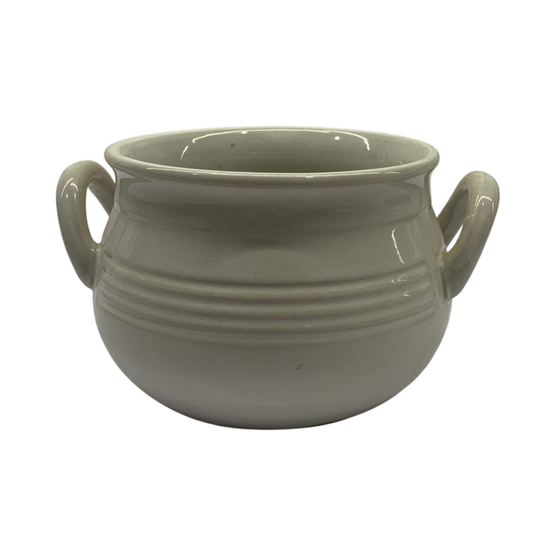 Stengods kruk Vit 14cm