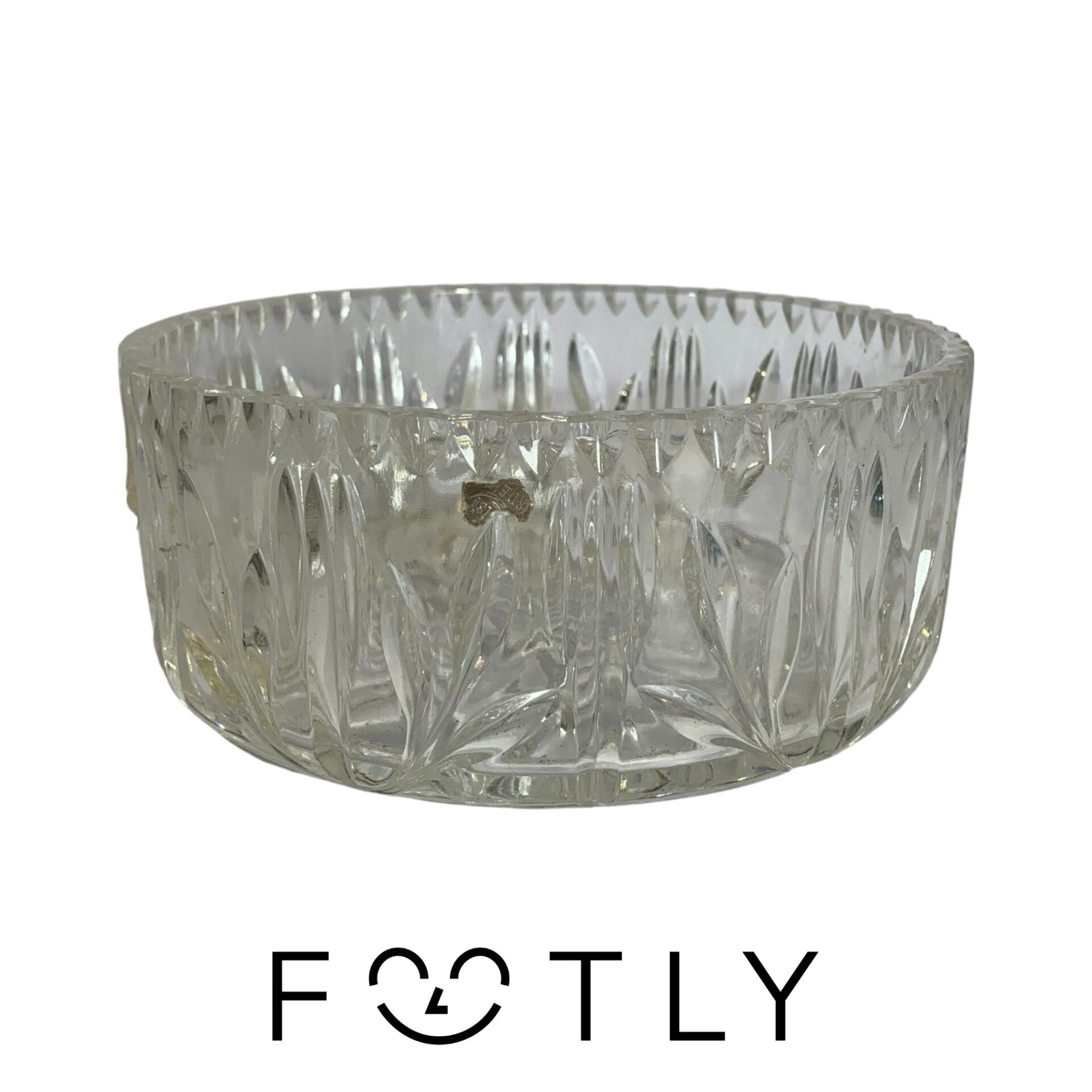 Skål 18cm Vintage Glasskål Pressglas