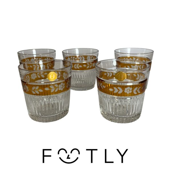 Trena Kristallglas 5st Glas 9cm Färgat Glas
