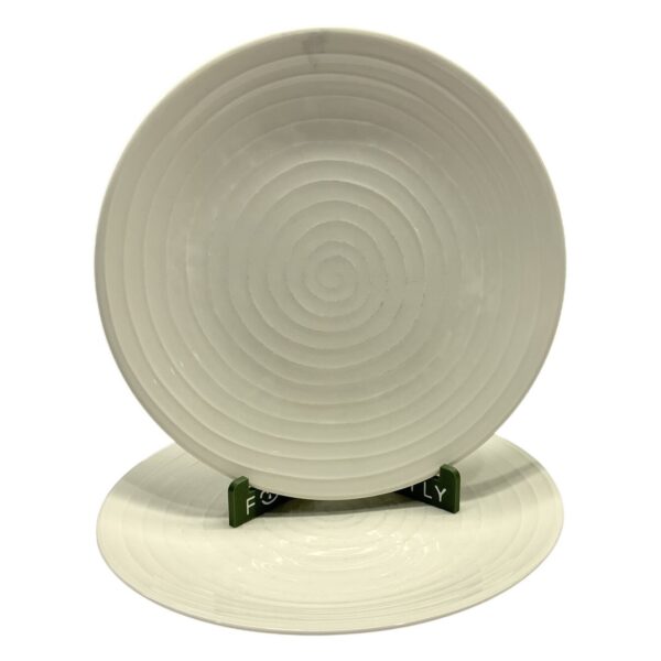 Design House Stockholm 2 st Tallrikar Vit Spiral Mönster Porslin