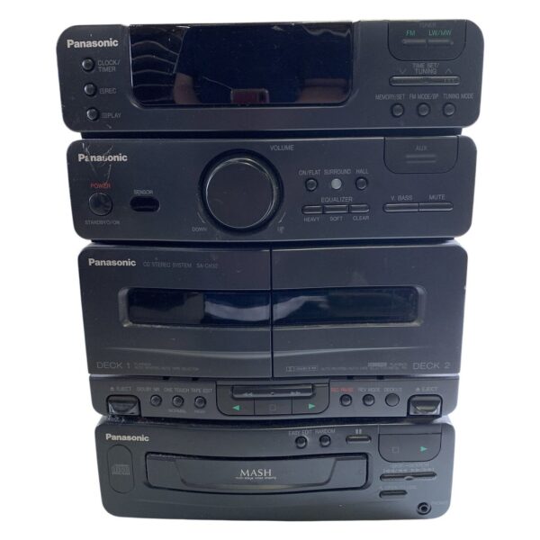 Panasonic SA-CH32 Stereoanläggning CD Kassett Radio Svart