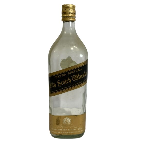 Johnnie Walker Black Label "Extra Special" Old Scotch Whisky Glasflaska Flaska