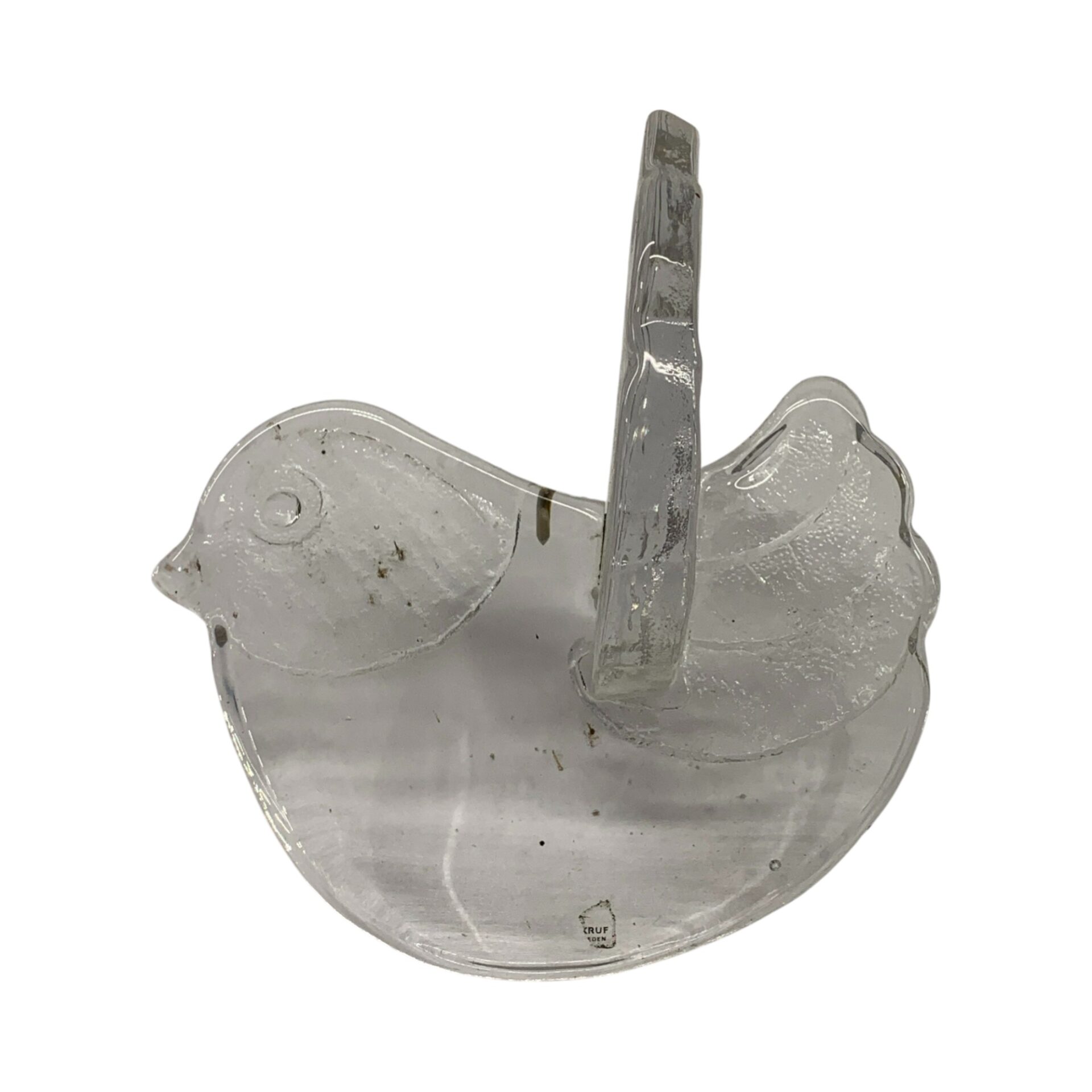 Skruf sweden Fågel Glas Design 19cm Glasprydnad