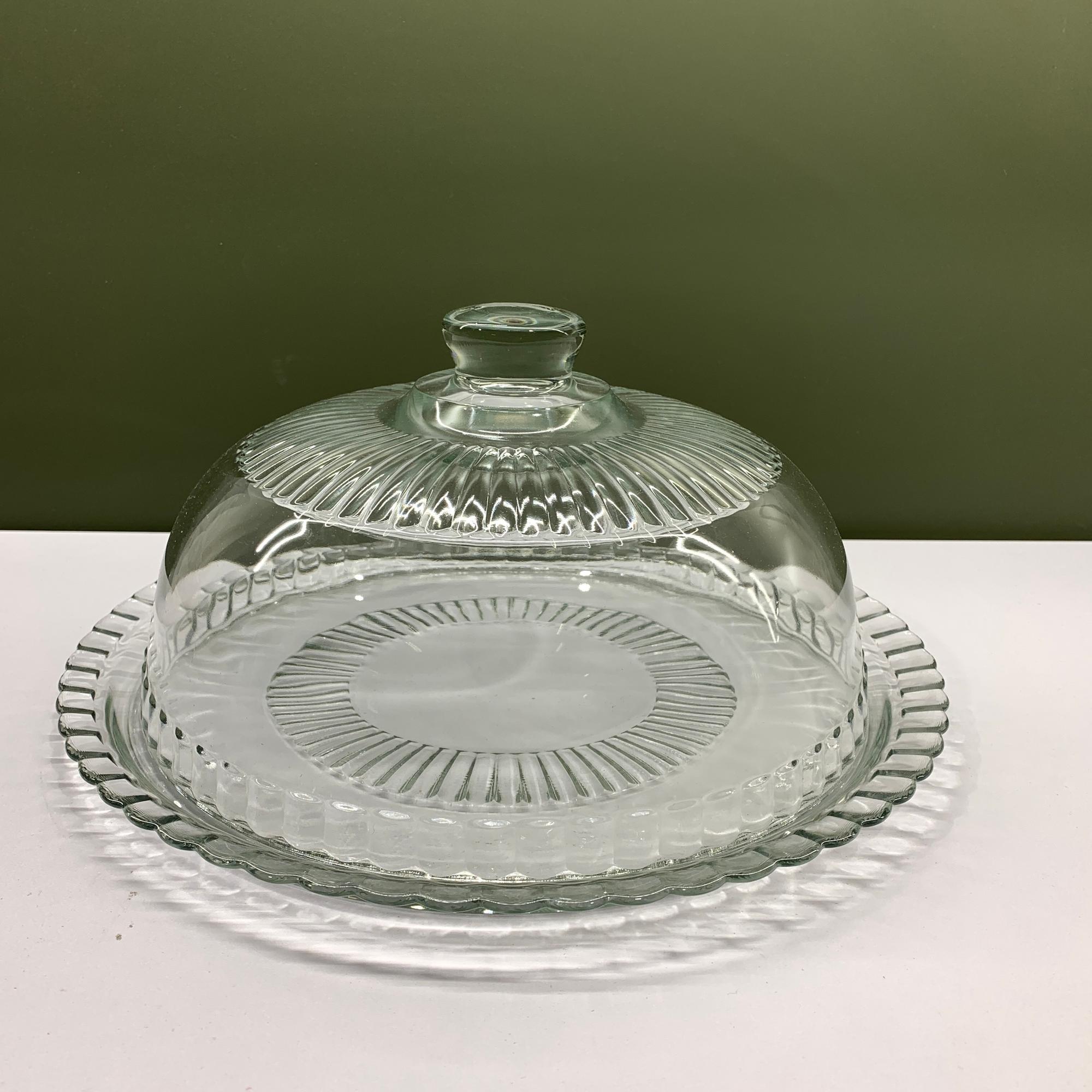 France Tårtfat Glasfat Glas 32cm Lock