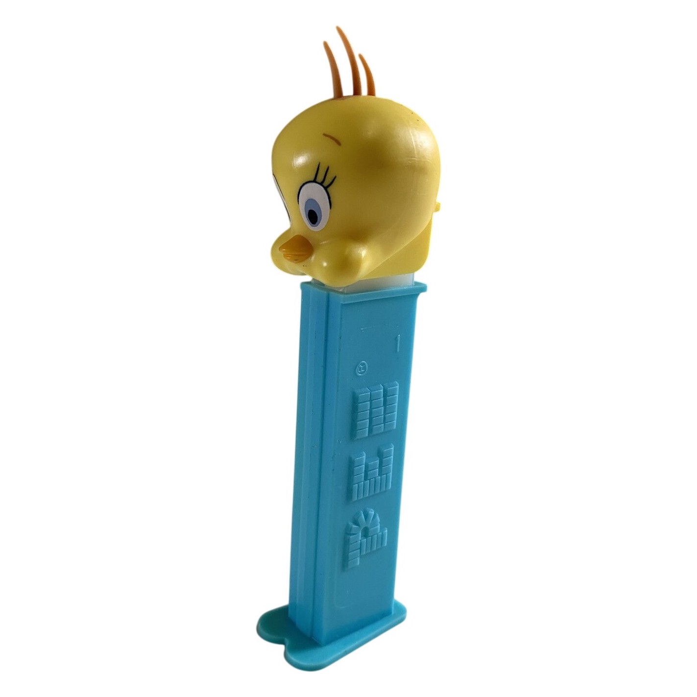 Pez Tweety Godisautomat Plast Gul Blå Looney Tunes Samlarfigur