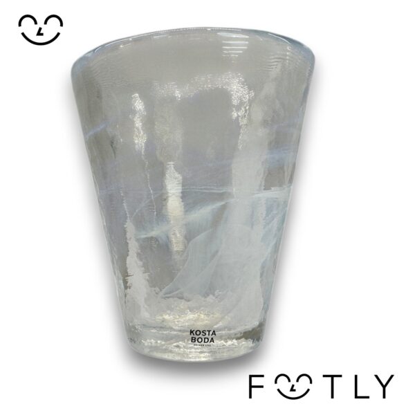 Kosta Boda Mine Dricksglas Vit Ulrica Hydman Vallien UHV Artglass Design Glas