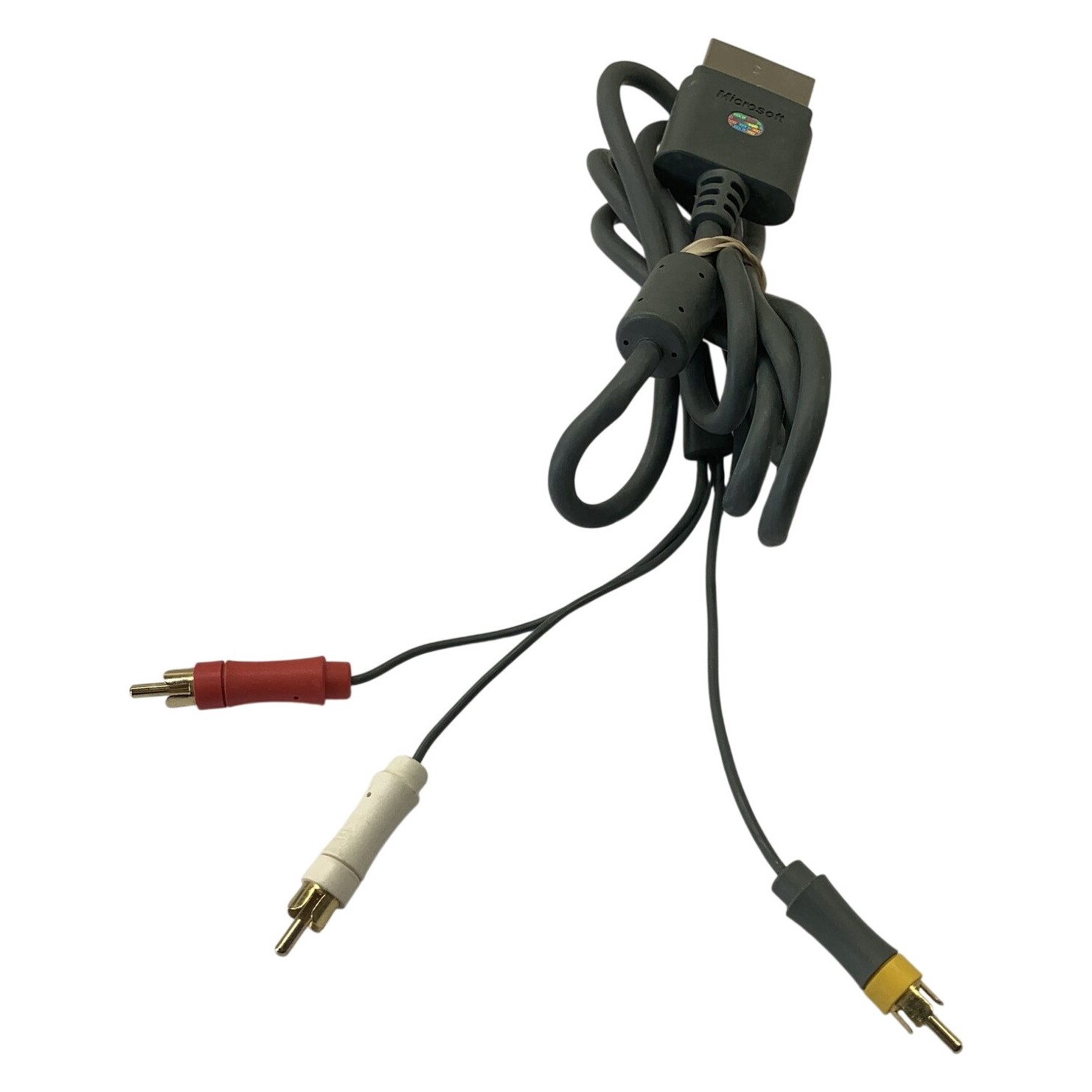 Microsoft Xbox 360 Videokabel Composite AV Kabel Modell X801253-100 Grå