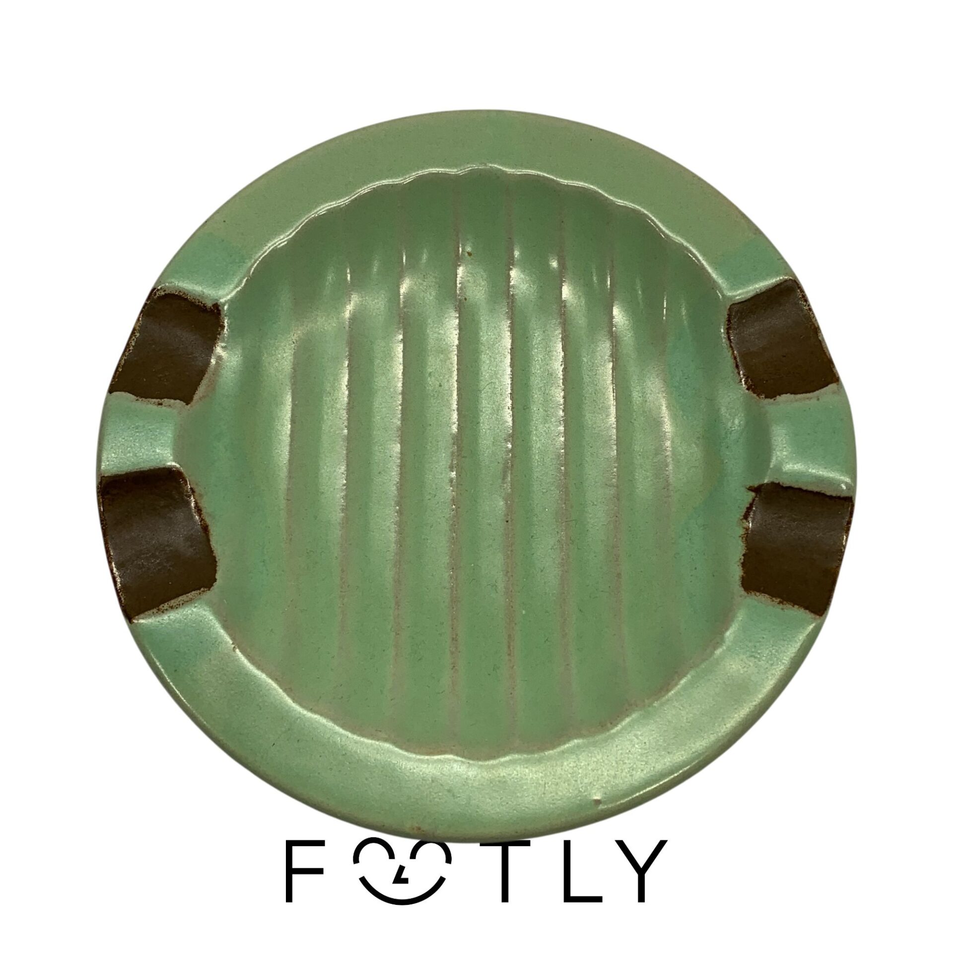 Ekeby Askfat 16,5cm Fat Pastell Grön Retro
