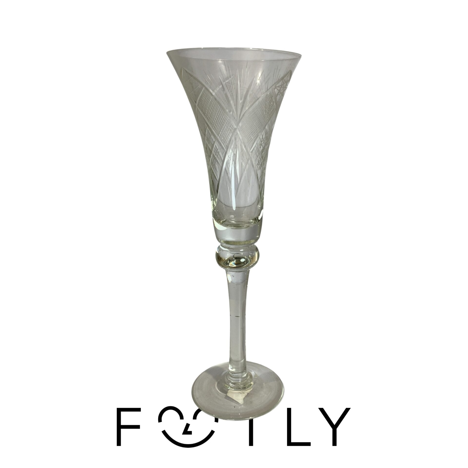 Vas Glas 26cm Etsad Vintage