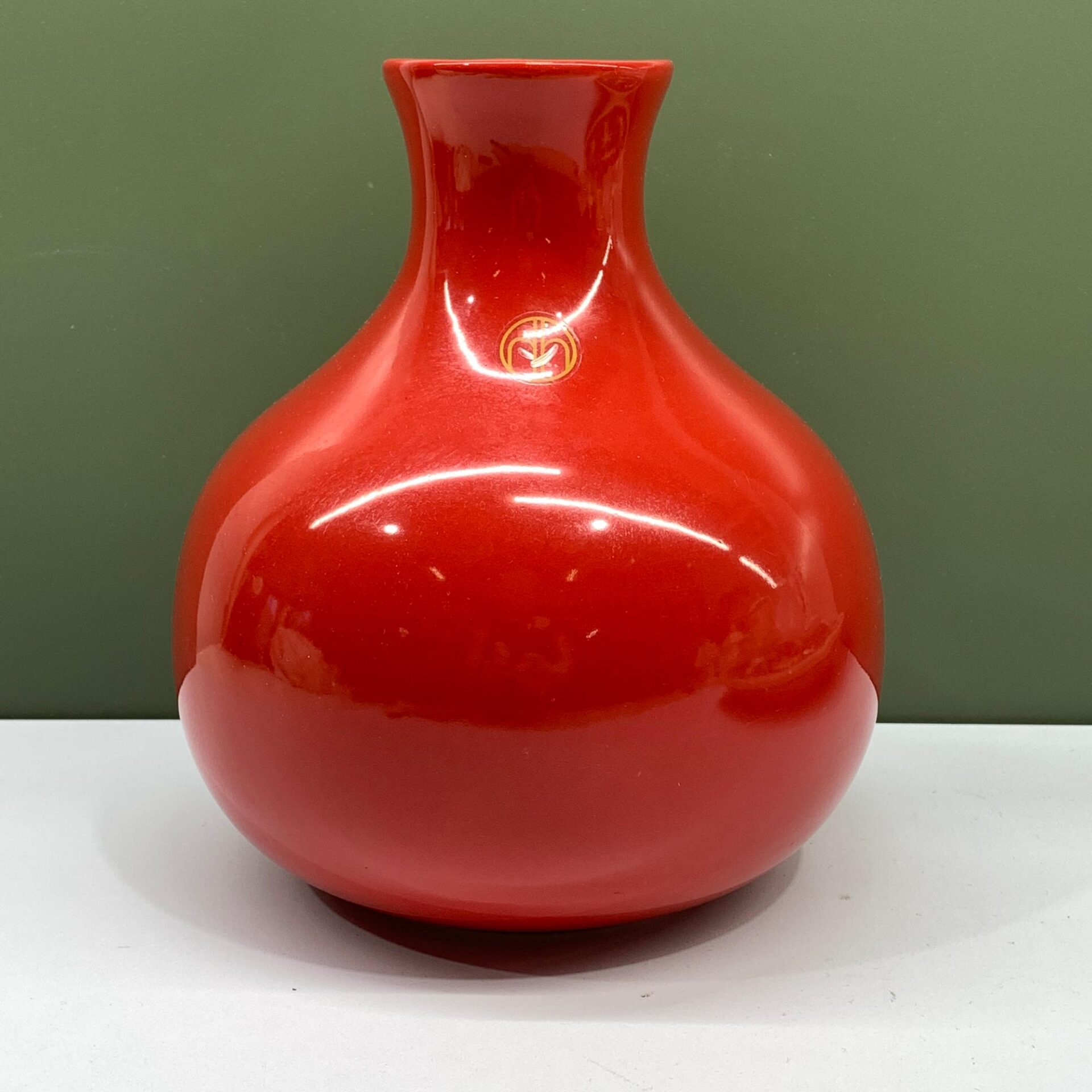 Vas Röd 22cm Etikettmärkt