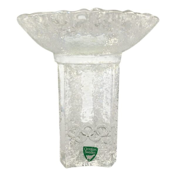 Orrefors Sweden Olympic Torch Lars Hellsten OS 1984 Fackla OS84 ringarna Artglas