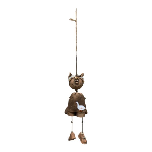 Figurin Vätte Tomte Keramik 35cm Hängande Prydnad