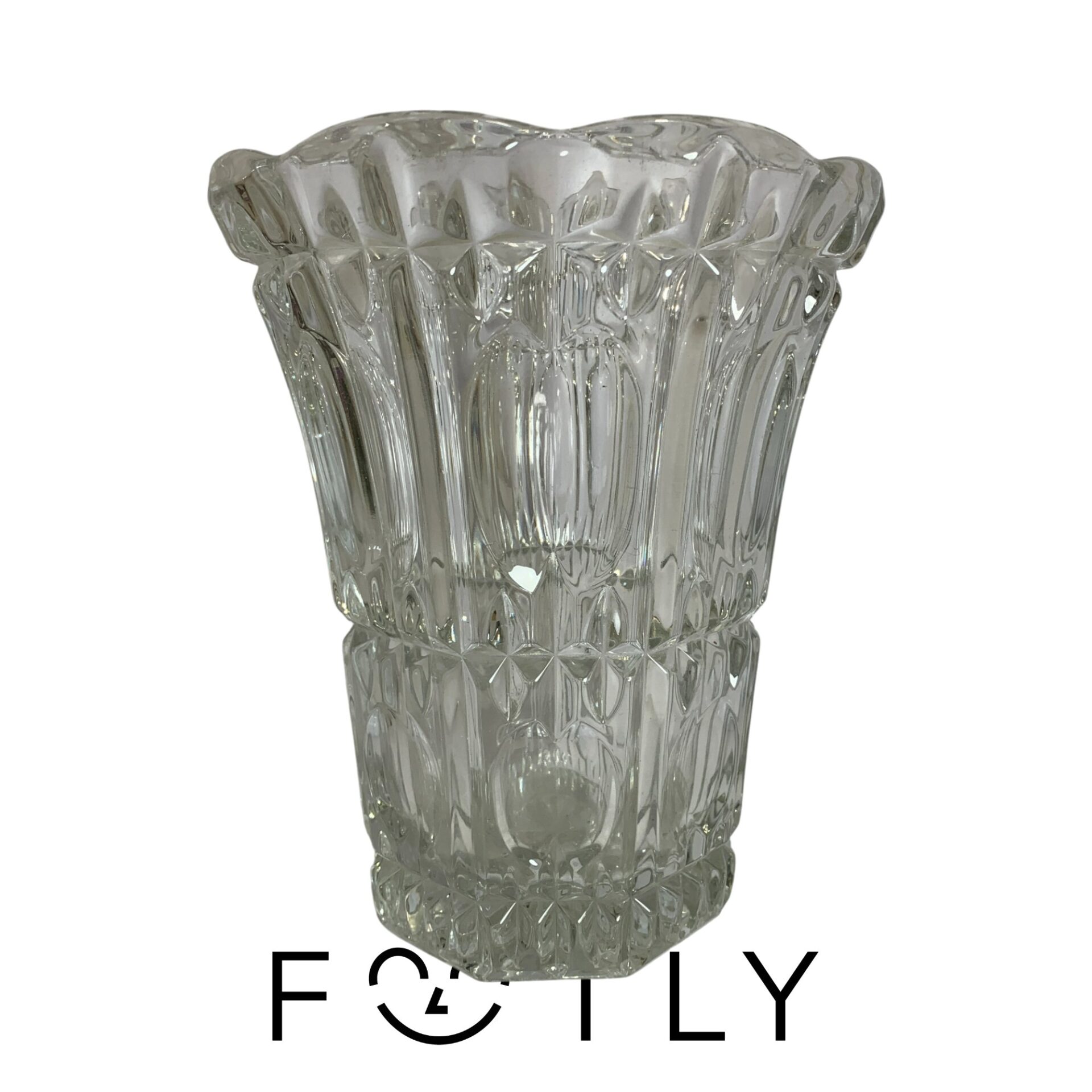 Vas Glas 16cm Pressglas