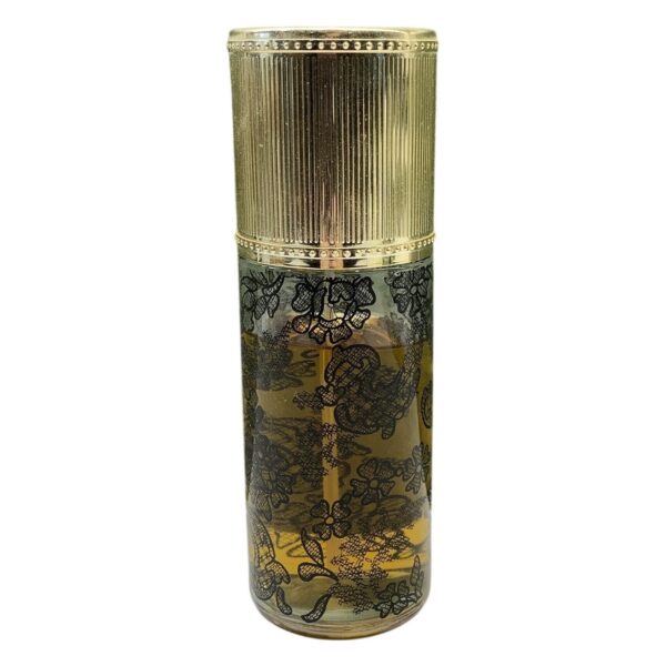 Vintage Parfym Rochas Femme Eau De Cologne Parfymflaska Blommönster Guldlock Dam