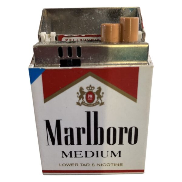 Marlboro Cigarettändare Vintage Samlarobjekt Metall Plast Medium