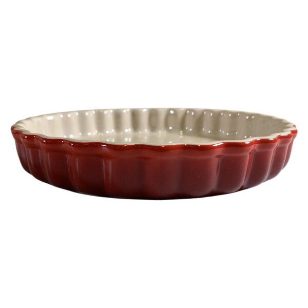 Le Creuset 12-34 Pajform Keramik Röd Vit Ugnsform
