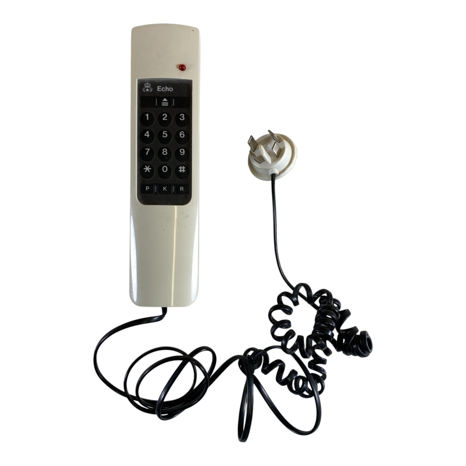 Echo Retro Telefon Vit Televerket Vintage Gammal Old Telephone Phone Landline