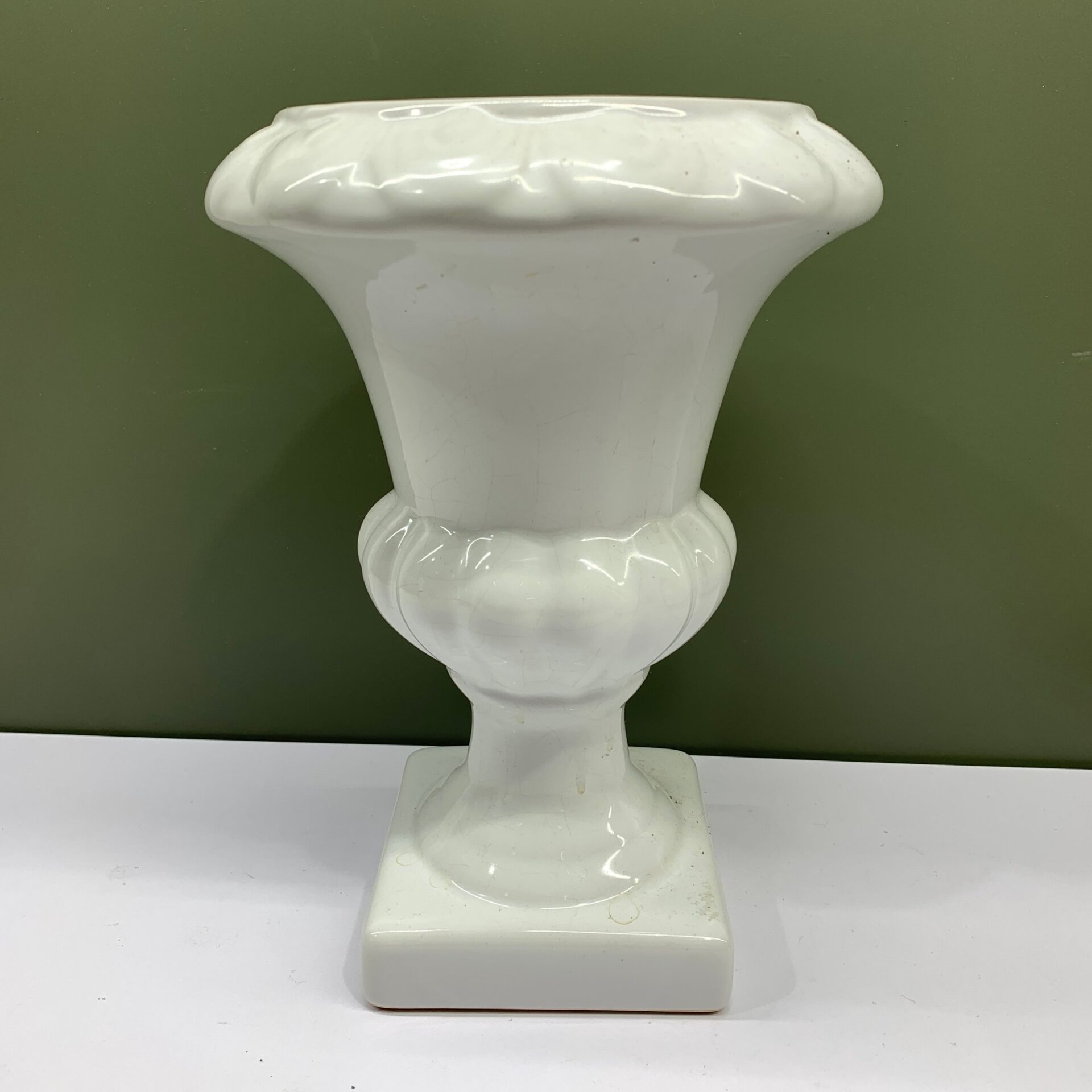 Ytterfoder Vit Kruka 25cm