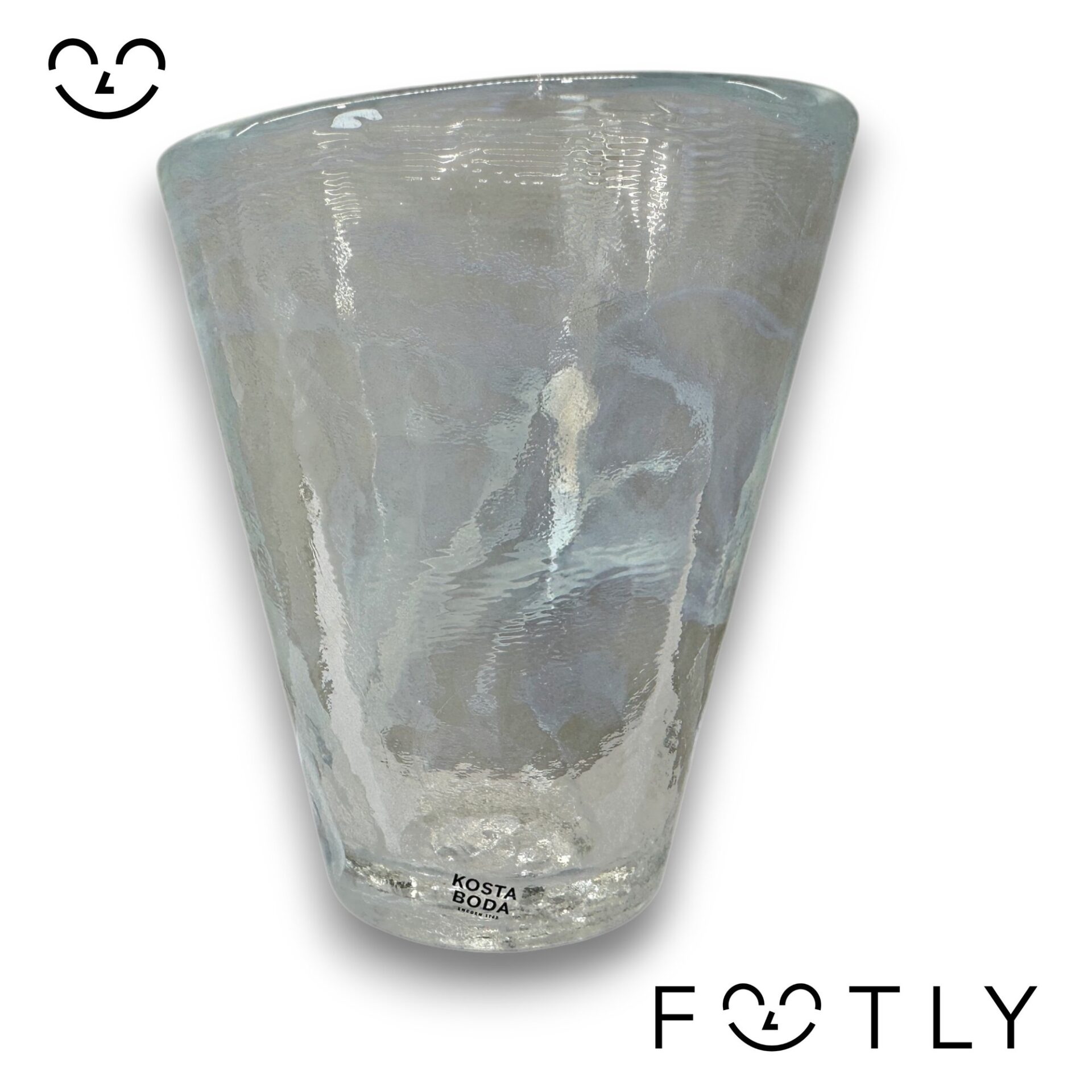 Kosta Boda Mine Dricksglas Vit Ulrica Hydman Vallien UHV Artglass Design Glas