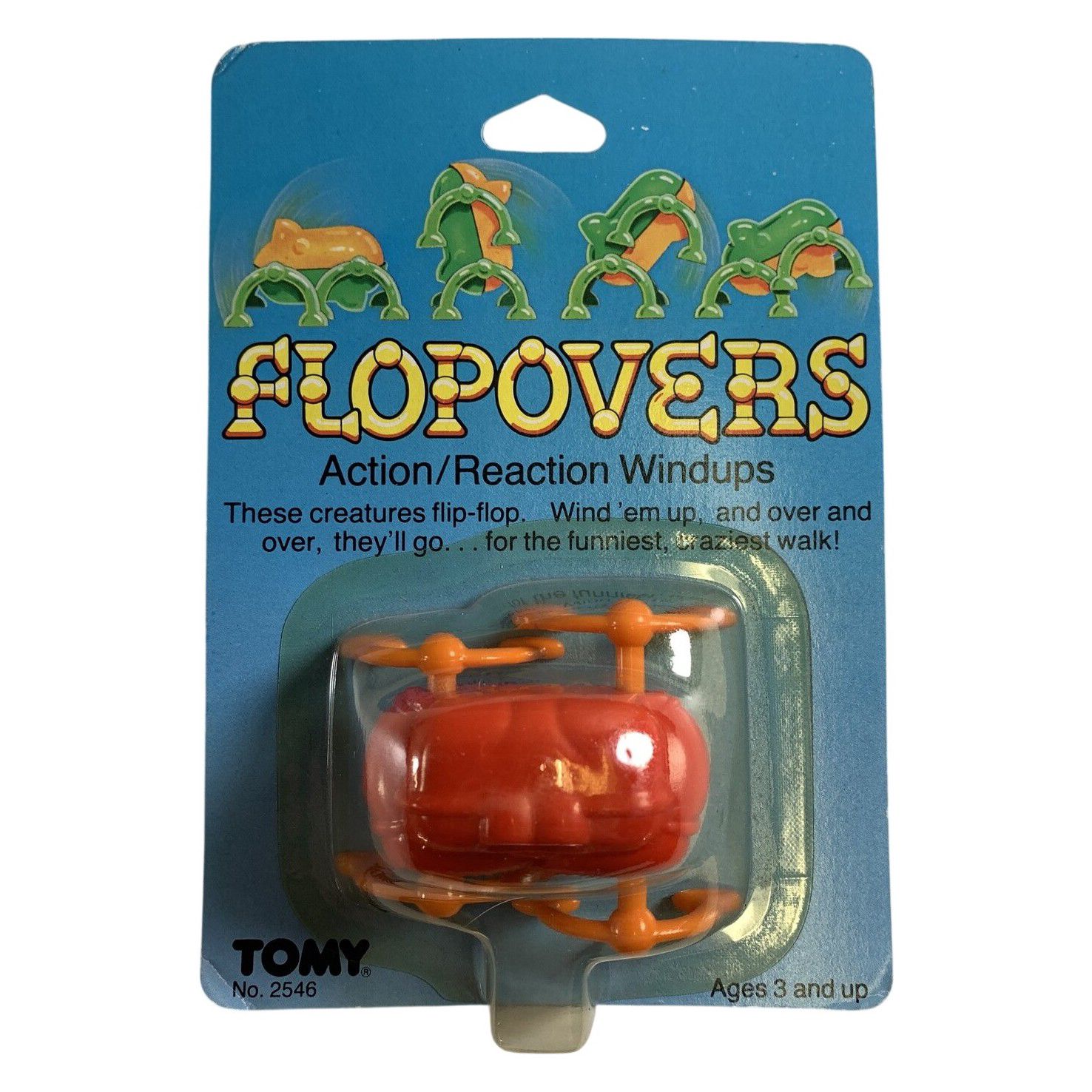 Tomy Flopovers No 2546 Uppdragbar Leksak Oöppnad Förpackning Vintage Retro