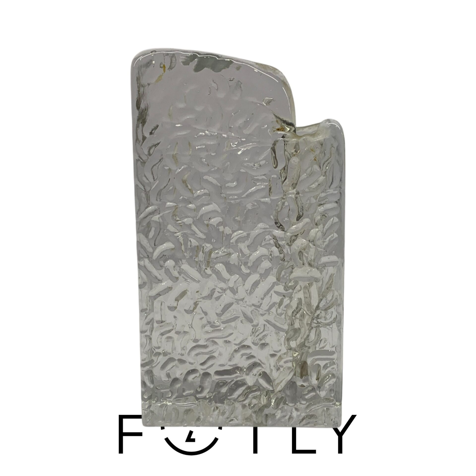 Vas Glas Block 13,5cm Vintage