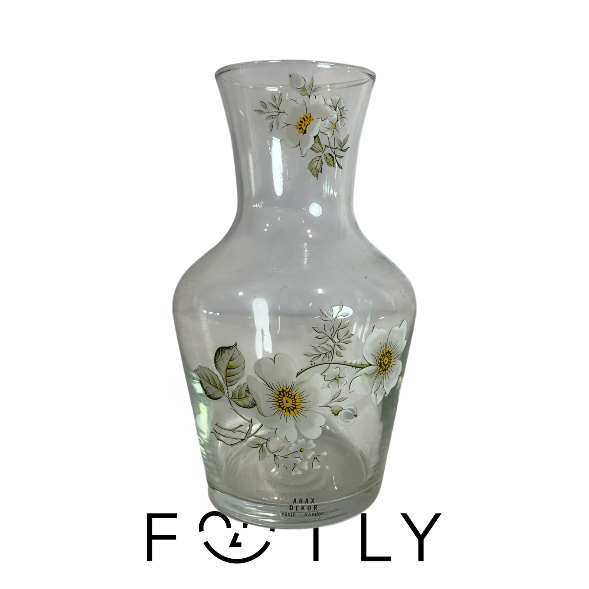 Araj Dekor Vas Glas Blommor 16cm