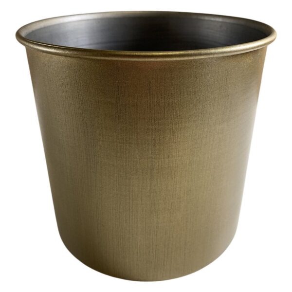Kruk Metall Guld Rund Blomkruka Inomhus Utomhus Modern Stil