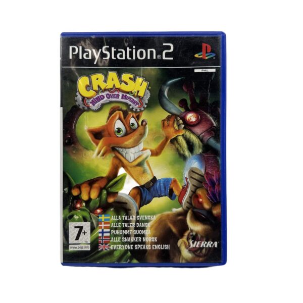 Crash Mind Over Mutant PlayStation 2 PS2 Spel Svensk Manual Flera Språk