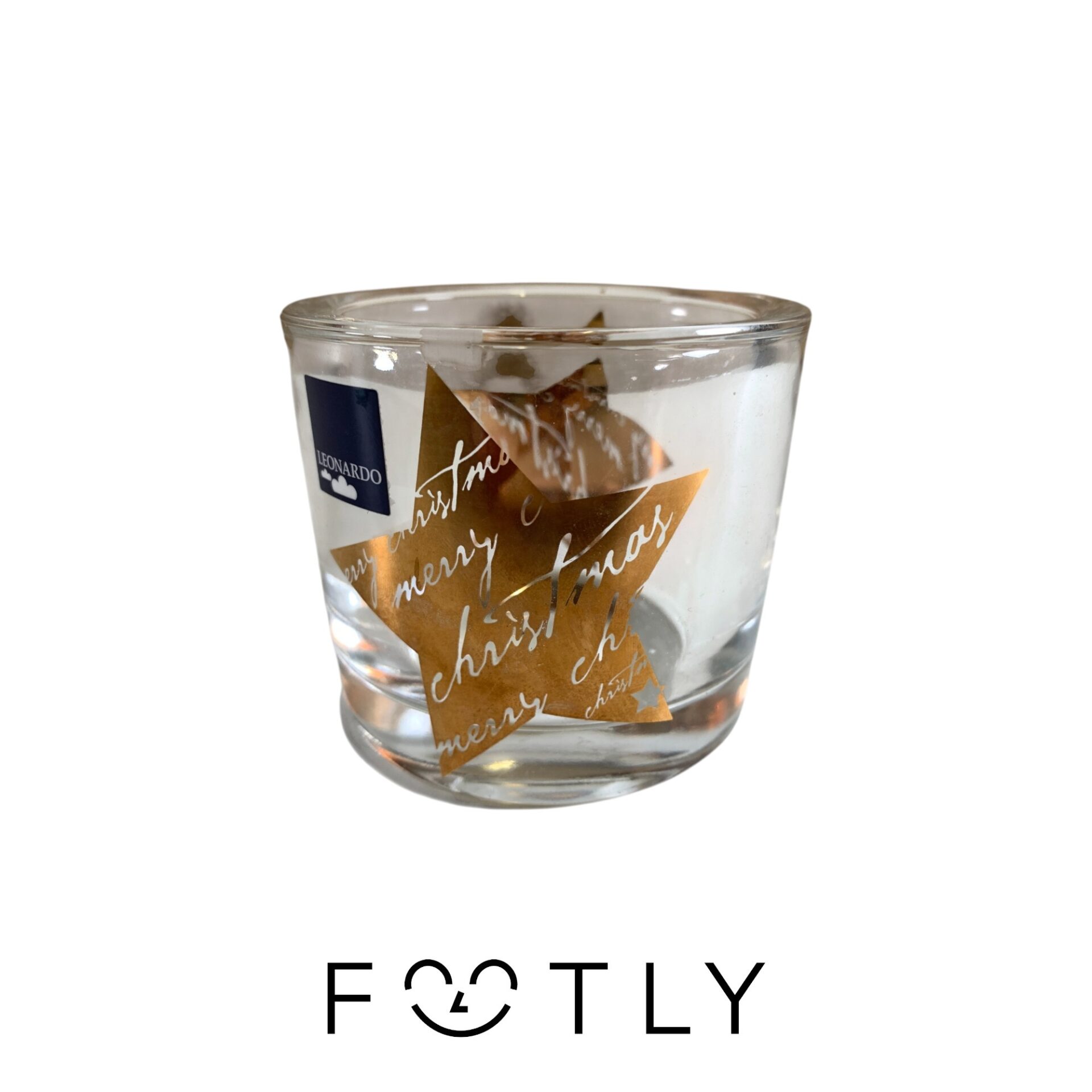 Leonardo Ljuslykta Glas Lykta Merry Christmas Text Stjärna Tryck