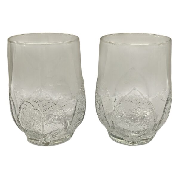 Lövet 2 st Glas France Arcoroc Aspen Retro Vattenglas Dricksglas Vintage