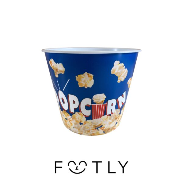 Popcorn Hink Skål Blå Plast