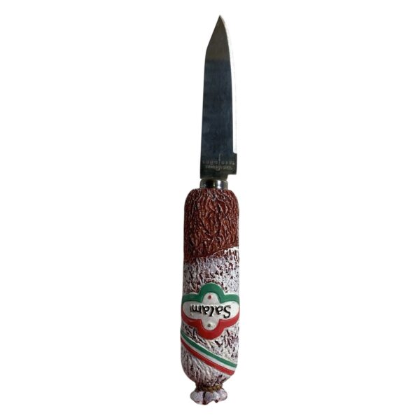 Sagaform Ostkniv Salami Handtag Rostfritt Stål Brun Röd Vit