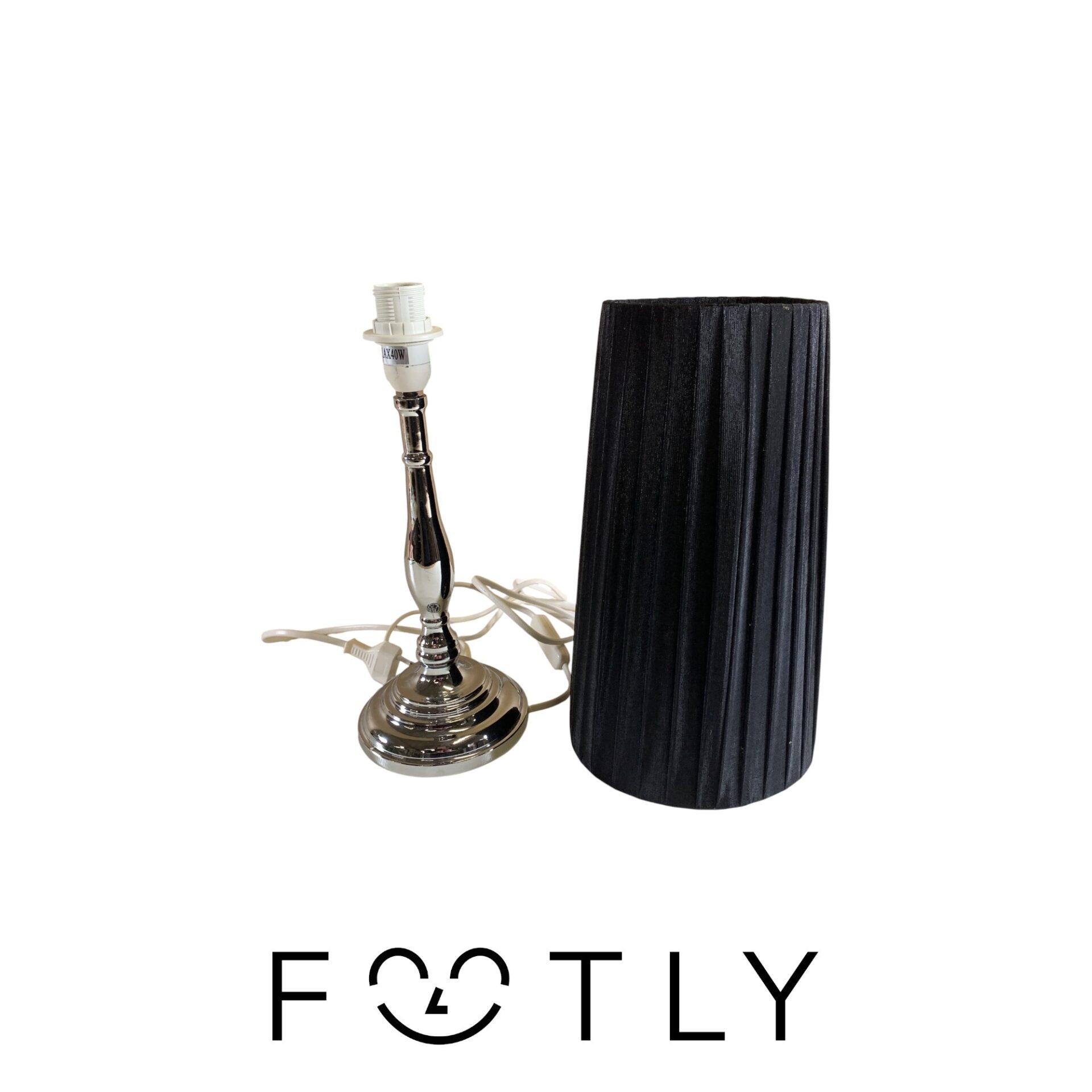 K-Fab Type 16104 Bordslampa Lampa E14 Skärm Tyg Tygskärm