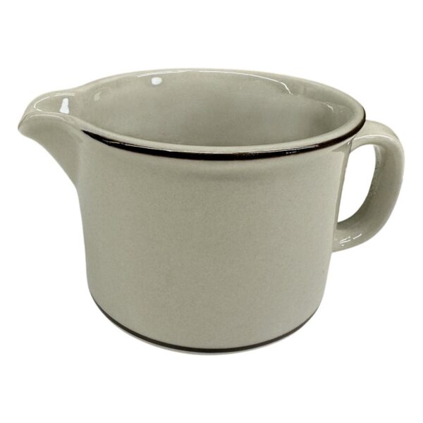Arabia Fennica Gräddkanna Porslin Vit Brun Retro Tidlös Design Finland