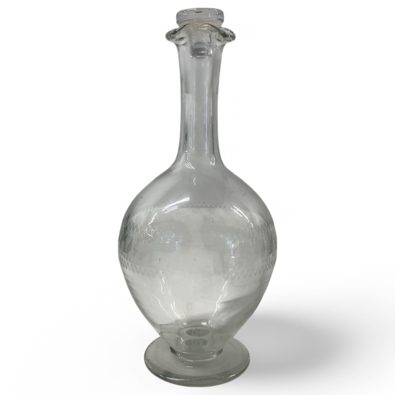 Glaskaraff Karaff Glas Vintage 22cm