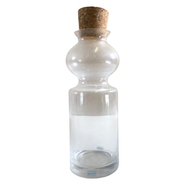 Sea Of Sweden Glasflaska Kork Handgjord Klar Glas Retro Glasbruk Skandinavisk