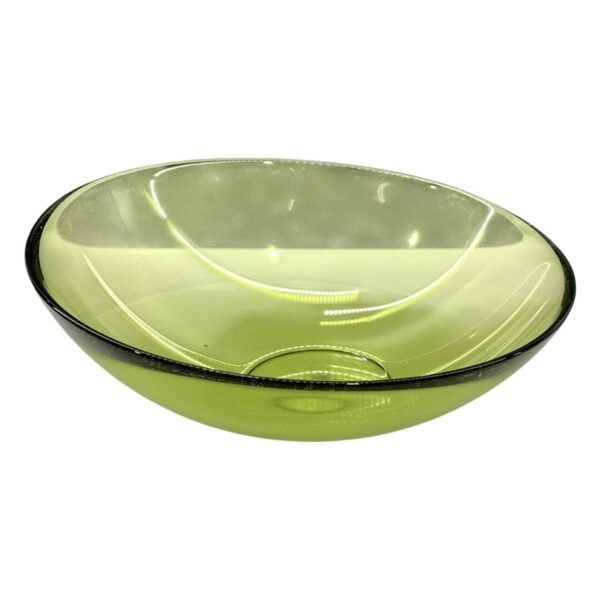 Orrefors Mingel Home Skål Lena Bergström Glas Grön Design Glasbruk Sverige