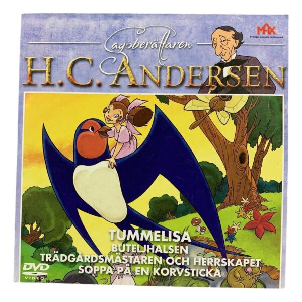H.C. Andersen DVD Tummelisa Tecknad Film Barn Svenskt Tal Maxbox 2004