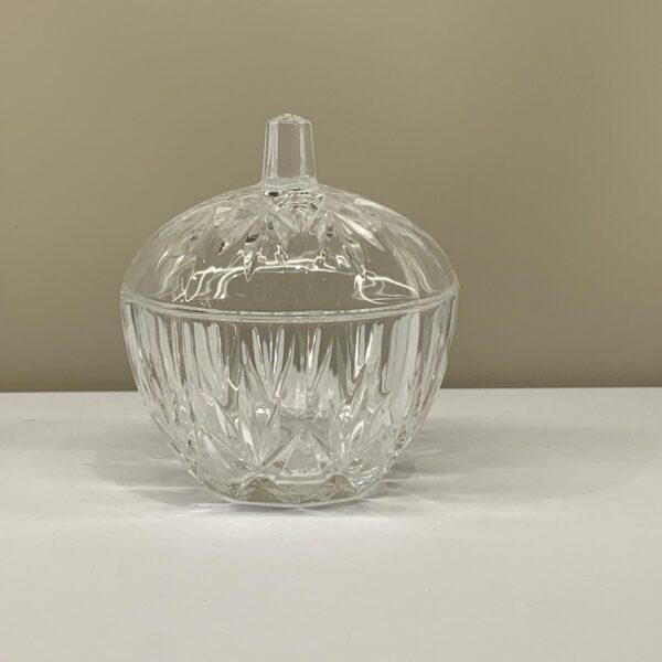 Kristallskål Lockskål Glas Vintage Glasburk Skål Kristall