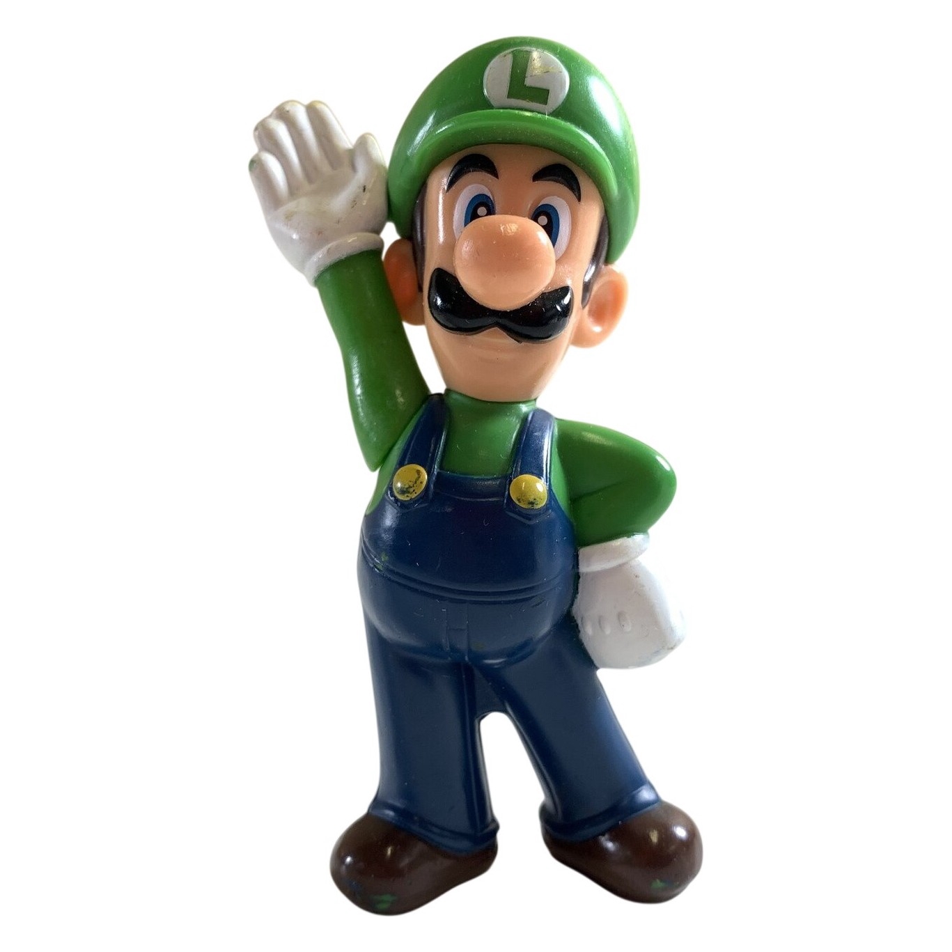 Nintendo Luigi McDonald's 2013 Figur Grön Blå Plast Super Mario McDonalds