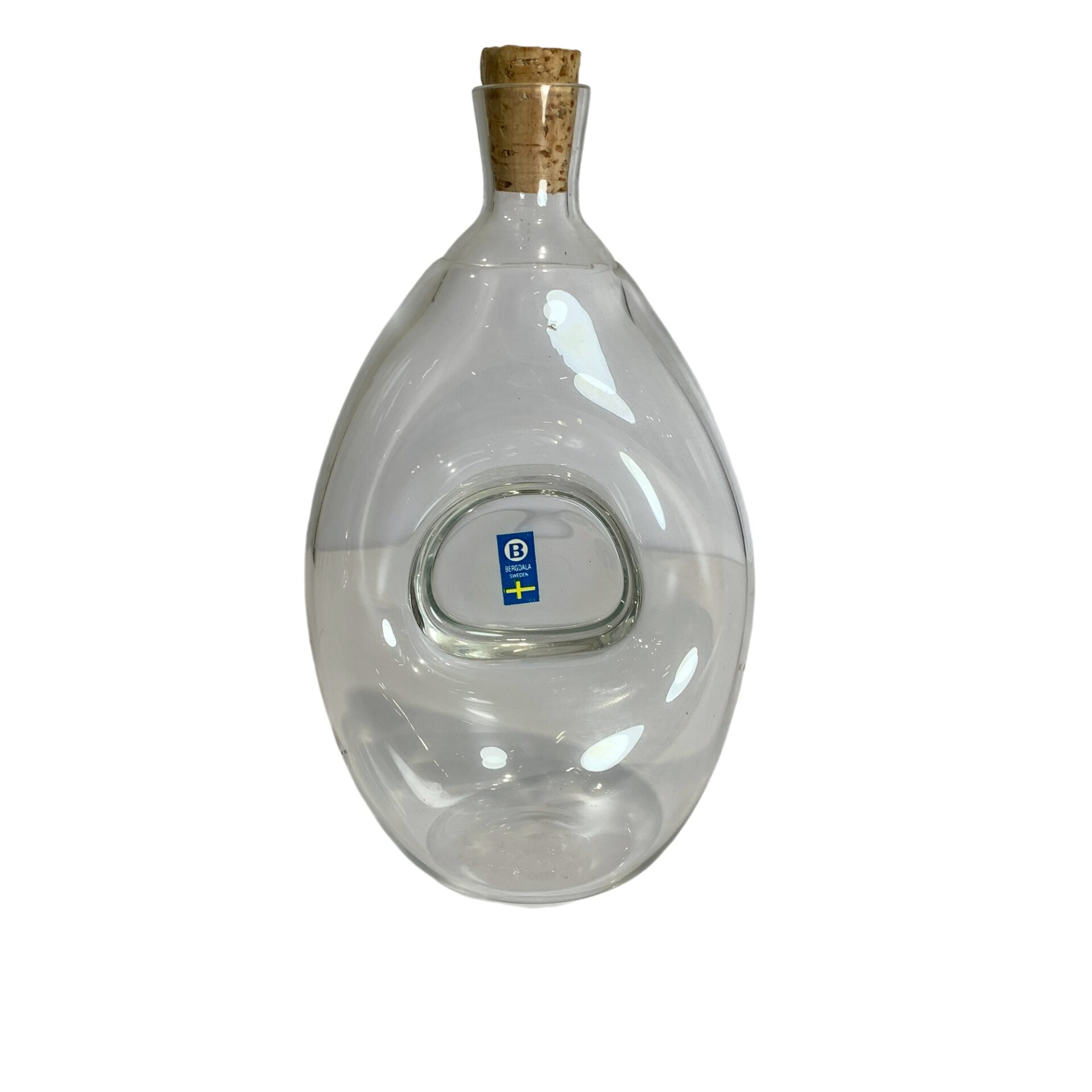 Bergdala Sweden Kluckflaska Glas Flaska 22cm