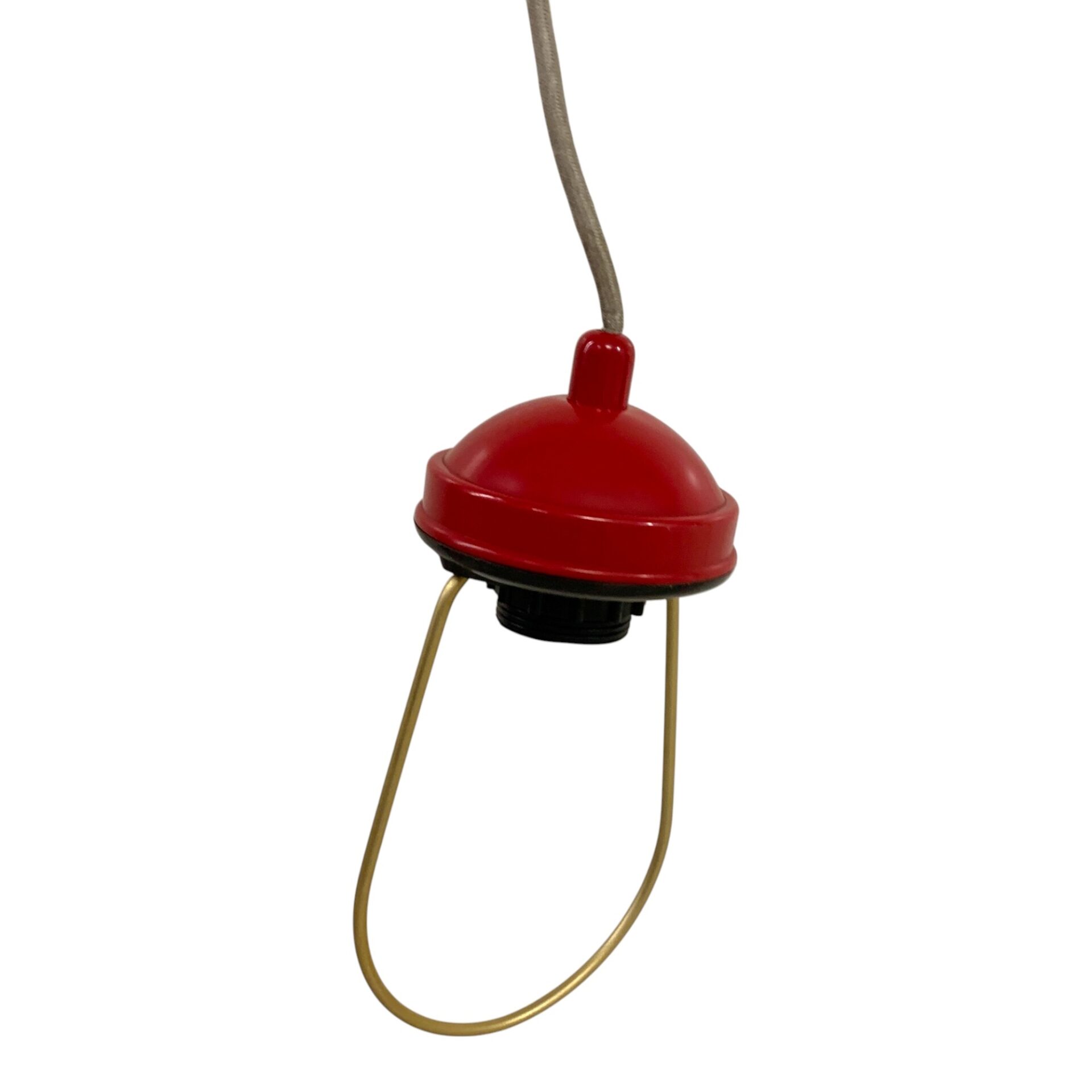 Taklampa Lampa E27 Röd Vintage Design Retro
