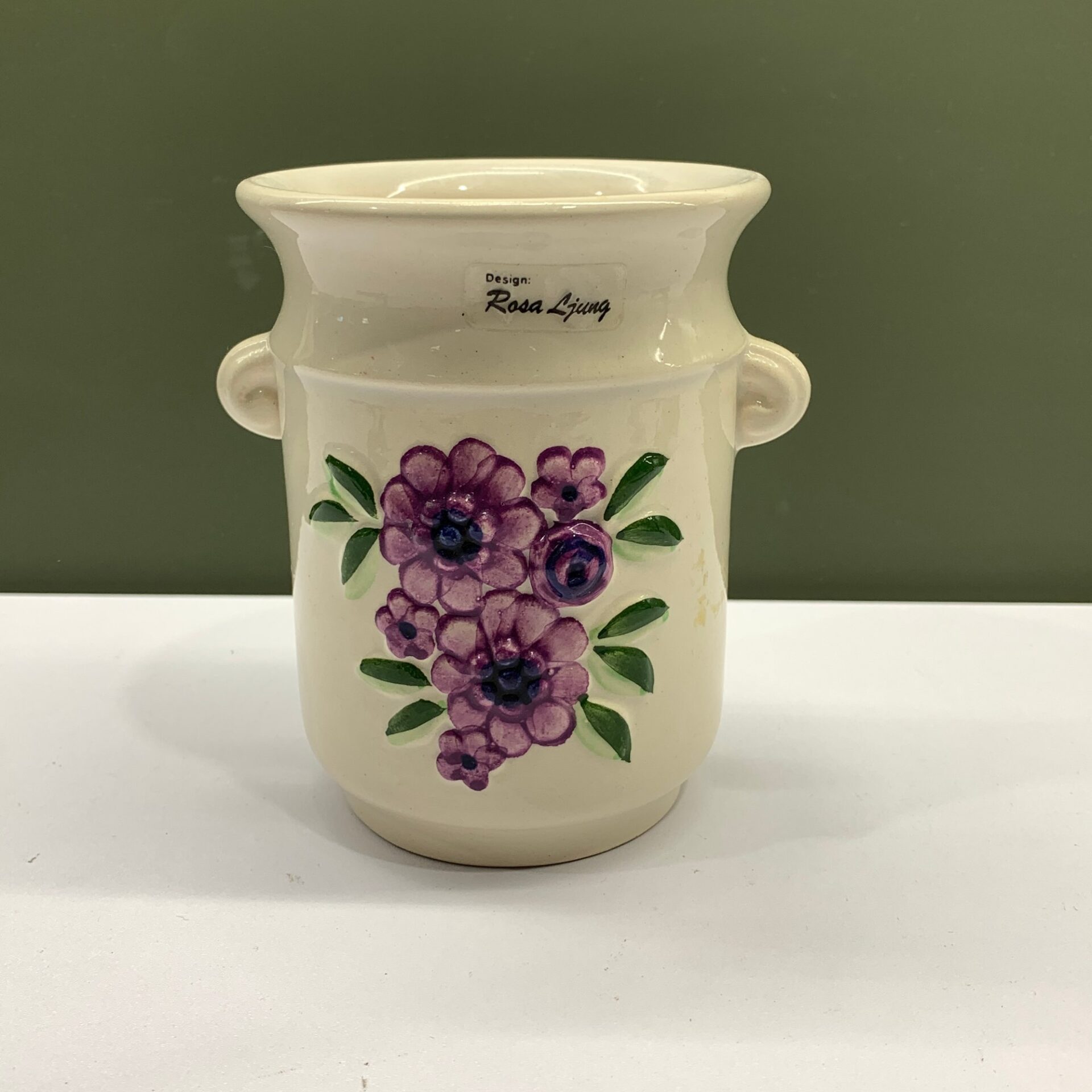 Rosa Ljung Deco Vas Retro Vintage
