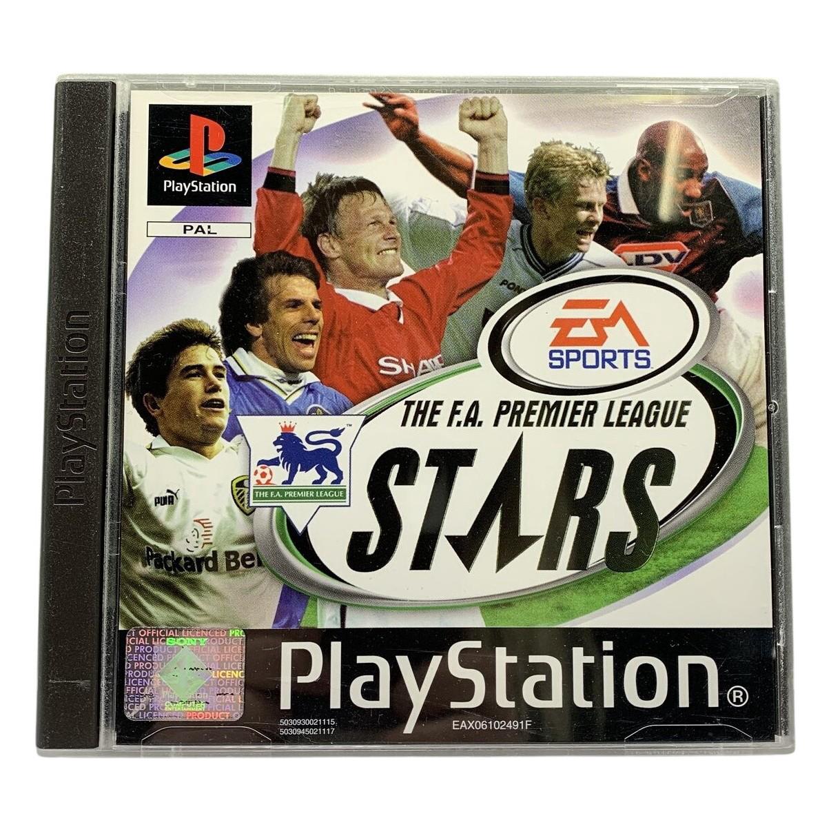 PS1 The F.A. Premier League Stars PAL Svenskt Play station 1 Retro Playstation