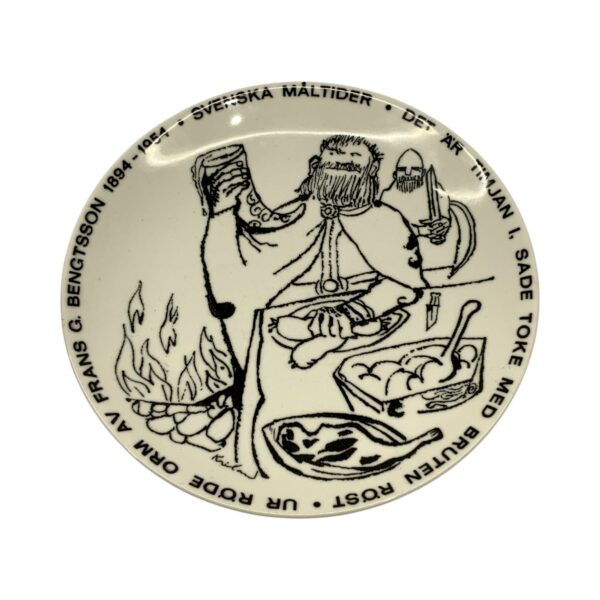 Gustavsbergs Svenska måltider 1973 Tallrik Vit