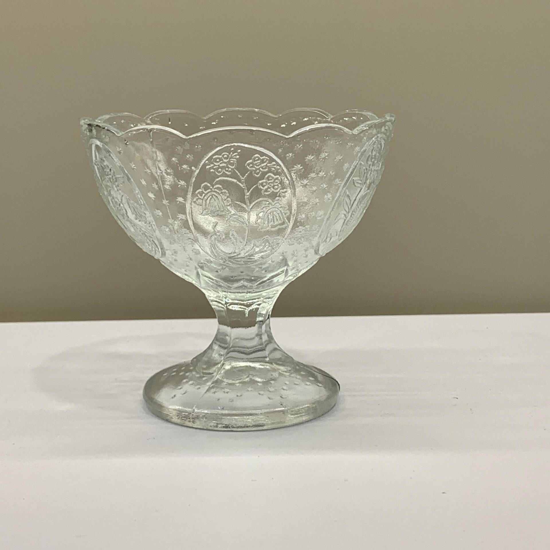 Riihimäki Finland Glas Skål Vintage 9,5cm